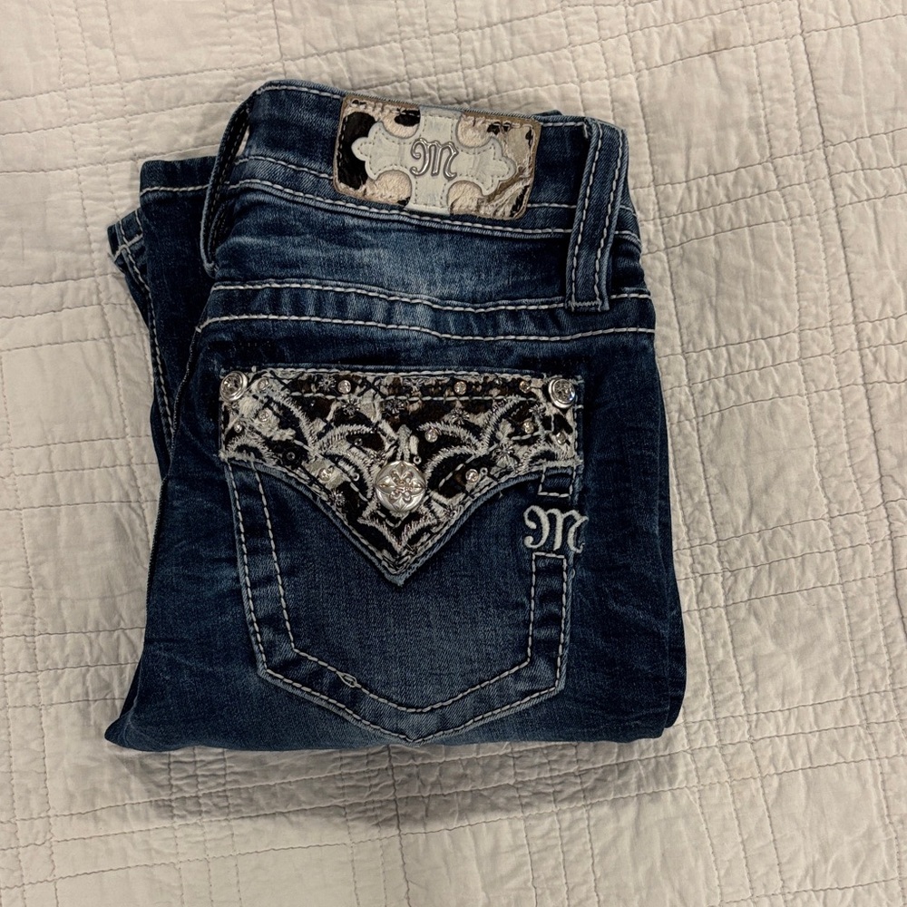 Miss Me Dark Blue Boot Cut Jeans - Picture 8 of 8